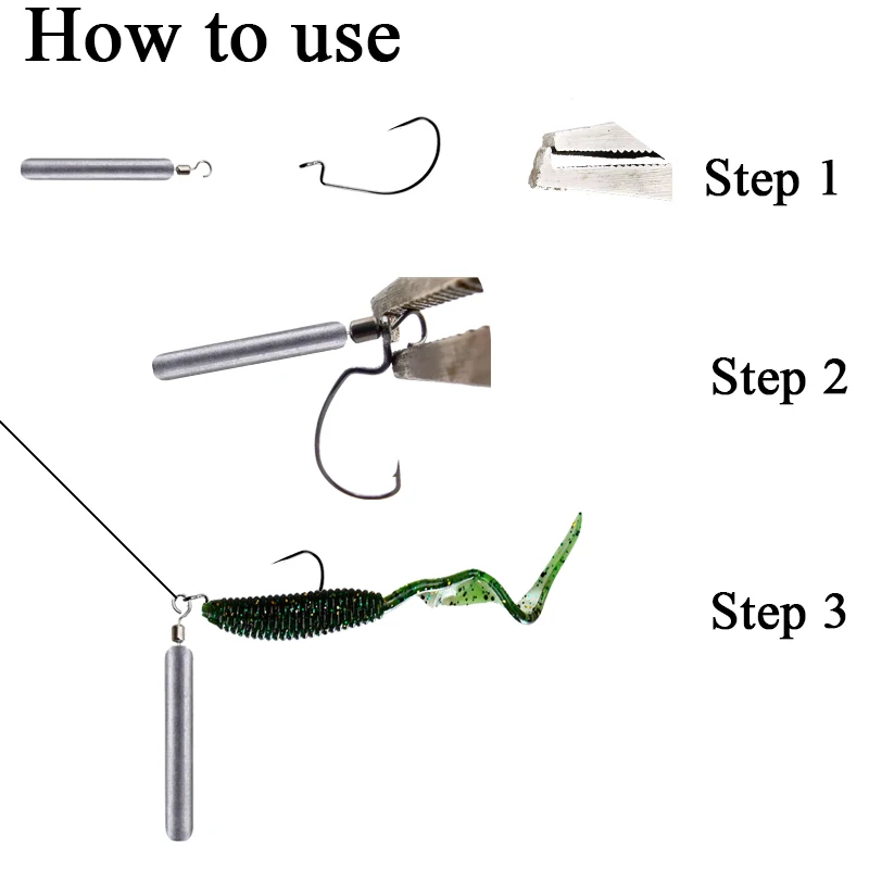 Plomos de pesca marina tipo bala, tubo y jig metálico - imagen 4