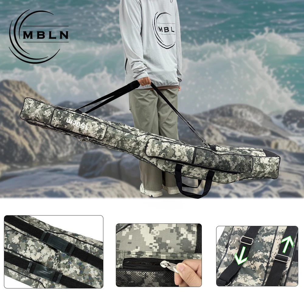 Bolsa de pesca plegable MBLN impermeable, portátil, multiusos