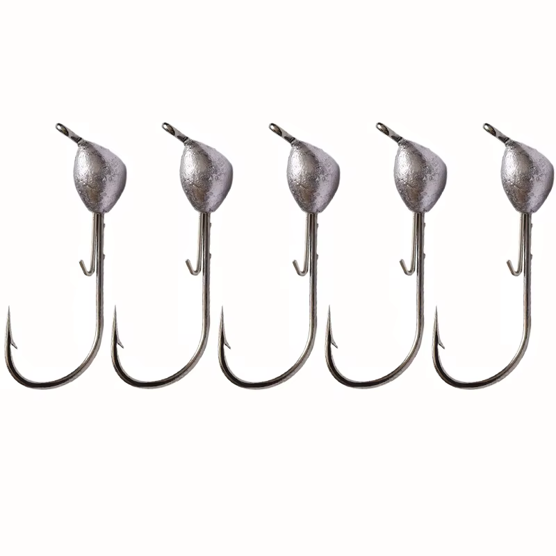 Cabezas plomadas jig head para vinilo – 5 uds
