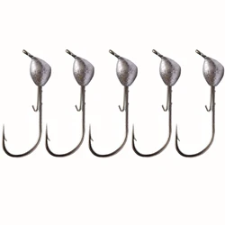 Cabezas plomadas jig head para vinilo – 5 uds