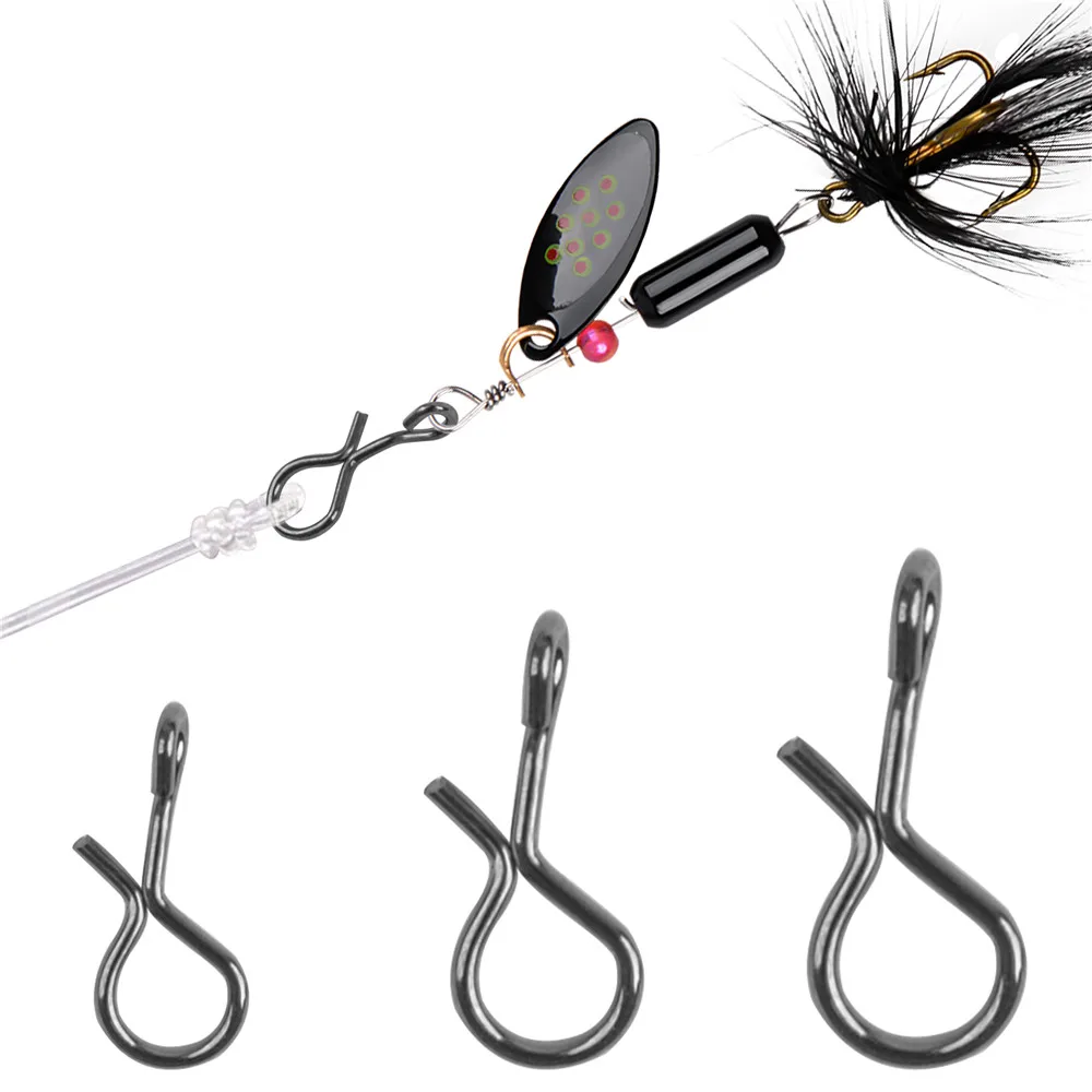 Clips rápidos de acero inoxidable para mosca - Accesorios de pesca - imagen 4