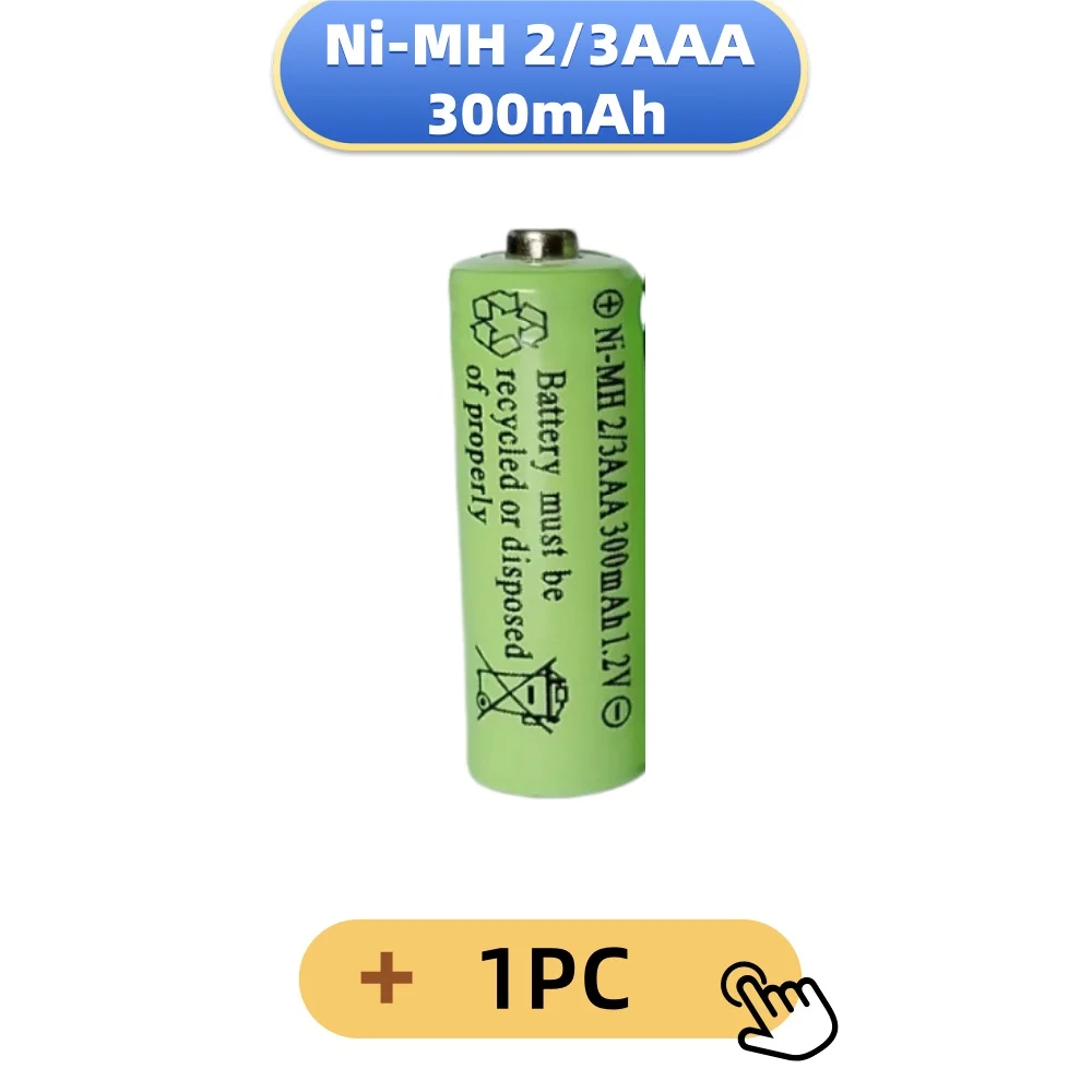 Batería recargable Ni-MH 2/3AAA 300 mAh