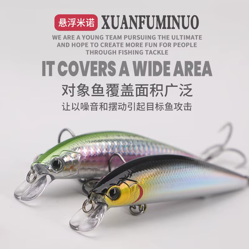 Minnow Wobbler Flotante – Señuelo para agua dulce y salada - imagen 3