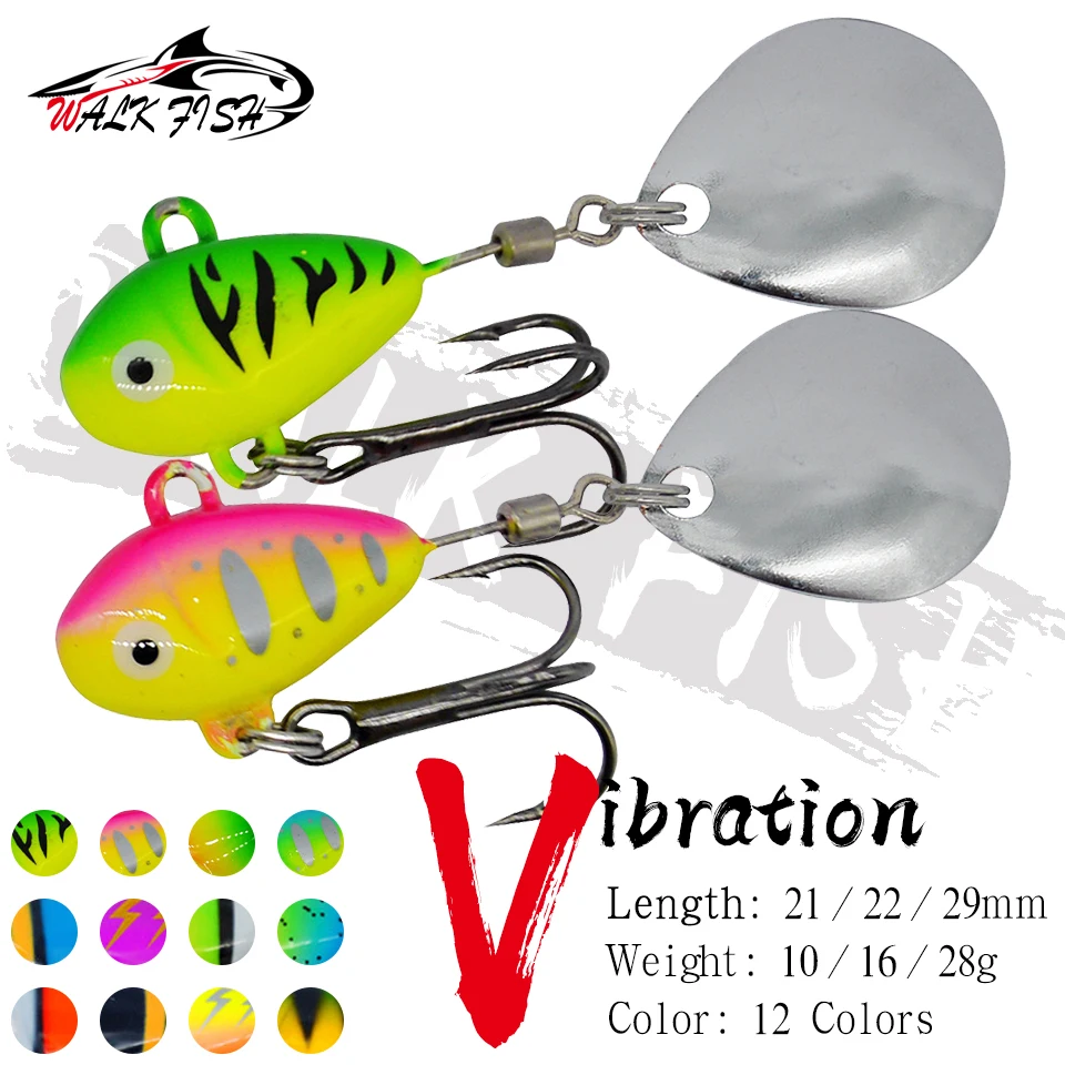 Spinnerbait para carpa Walk Fish metálico con swimbait eficaz - imagen 3
