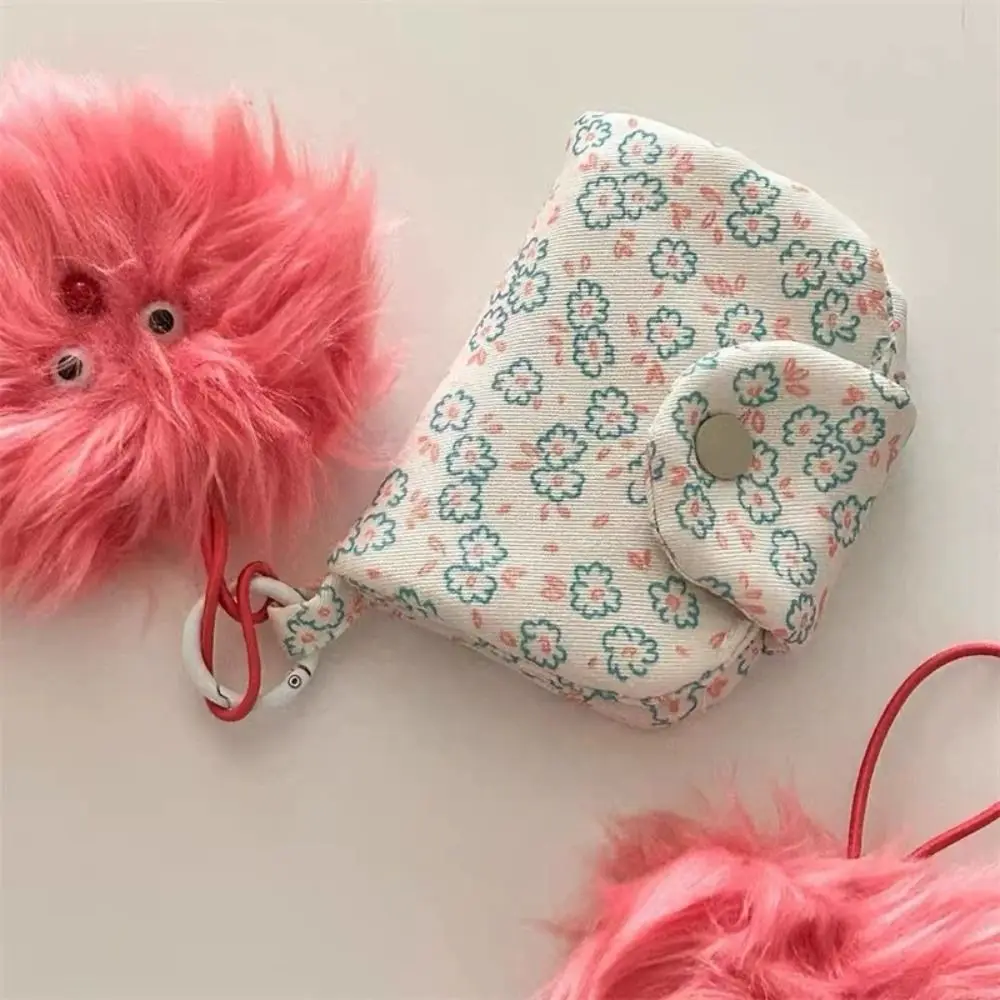 Monedero estudiante floral portátil con tarjetero y funda pequeña - imagen 3