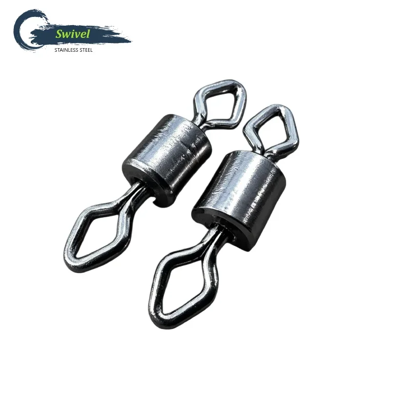 Conectores giratorios de pesca de acero inoxidable