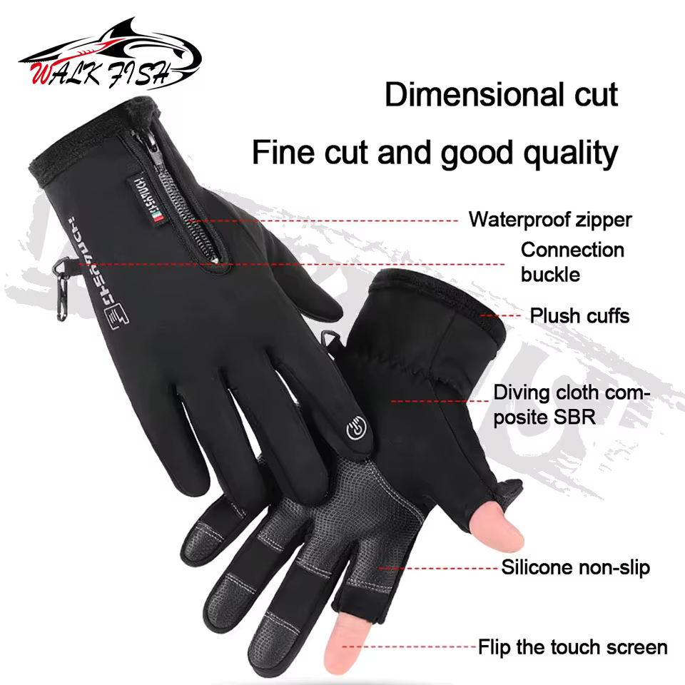 Guantes WALK FISH pesca invierno – Impermeables con touchscreen - imagen 3