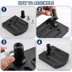 Base de pedestal para tornillo de pesca de aleación de aluminio completa