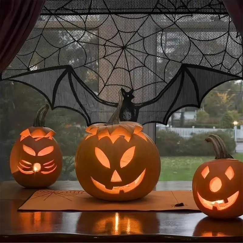Inspiración de decoración interior gótica para Halloween