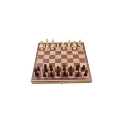 Ajedrez portátil de madera magnético y plegable – Juego damas