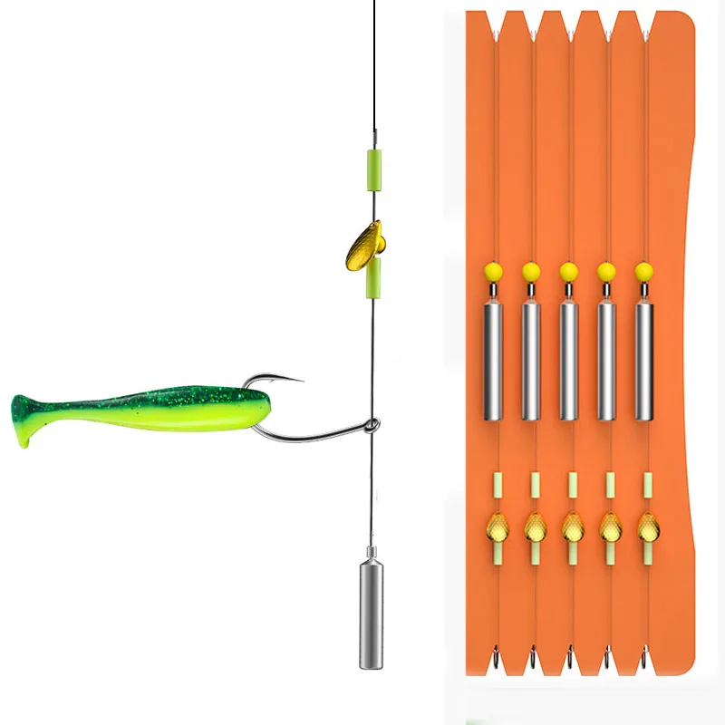 Anzuelos Texas Rig 5 uds – Para lubina, Drop Shot y Carolina - imagen 3