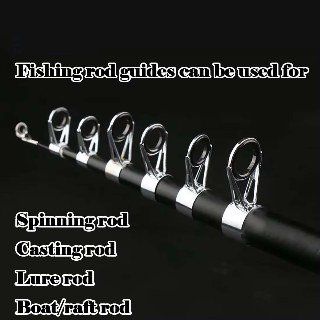 FishTrip Guías para caña telescópica – Kit reparacióncaa de pescar - imagen 2
