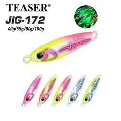 TEASER J172 Jig metálico de largo alcance UV para caballa