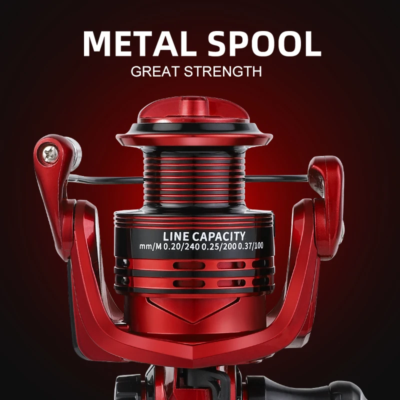 Carrete spinning BILLINGS de metal para agua dulce y salada - imagen 5