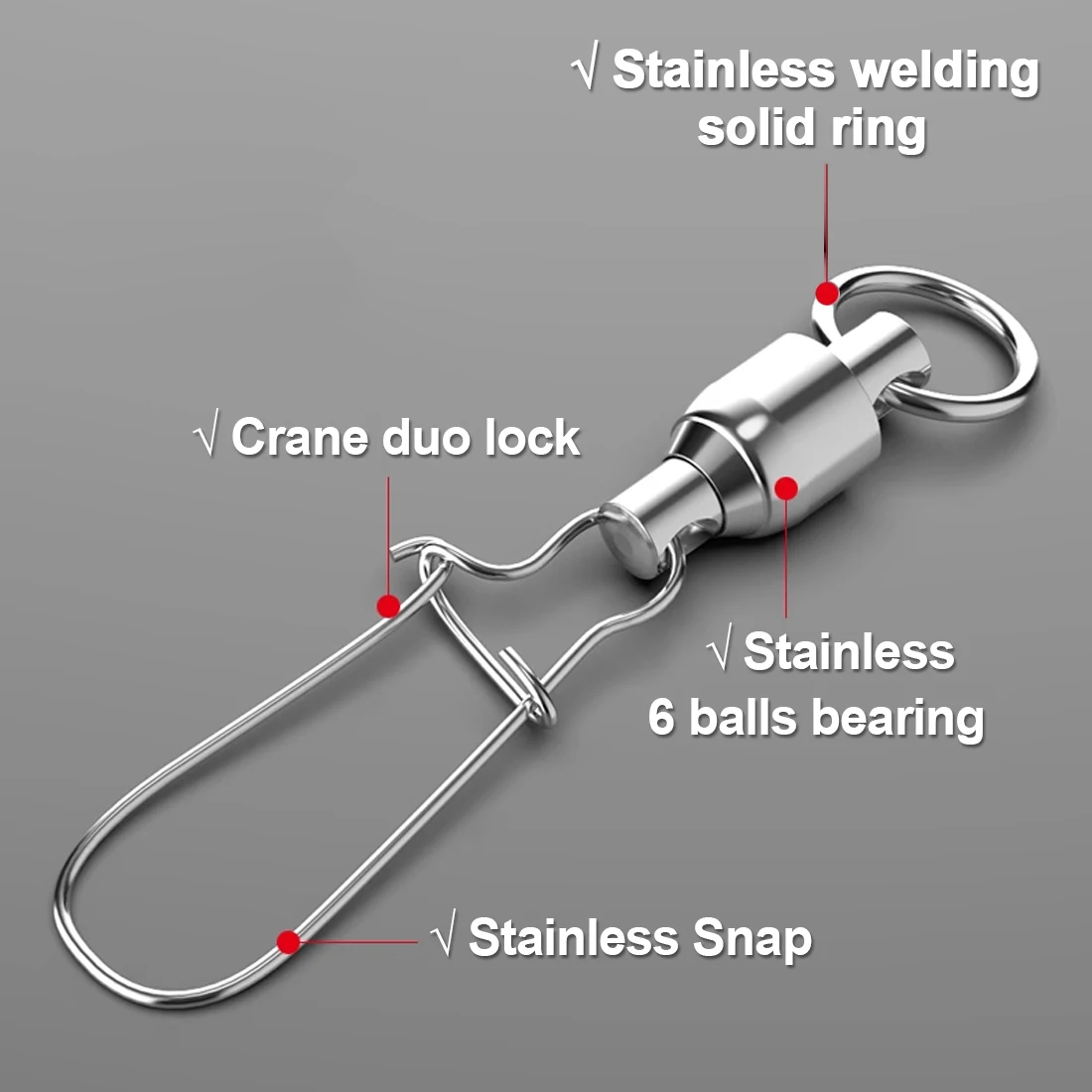 Giratorios Duolock Snap – Con rodamiento de acero inoxidable - imagen 5