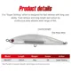 Noeby Minnow Wobbler hundimiento para pesca de mar lanzado orilla - imagen 5