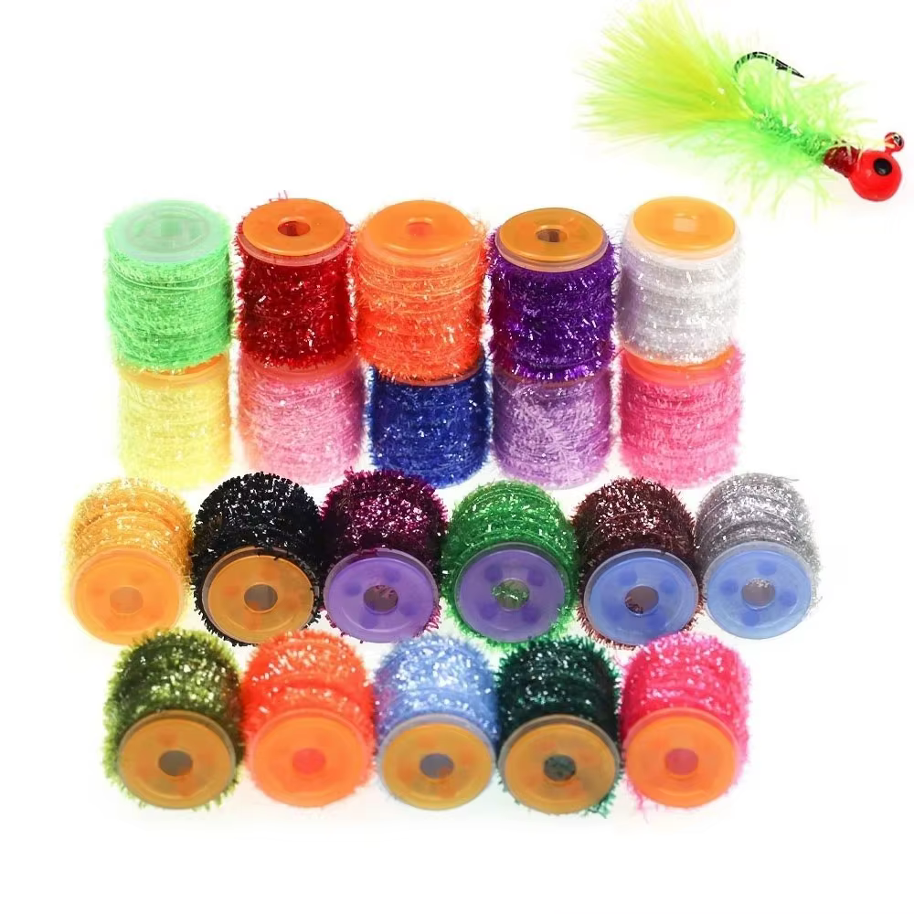 Chenille Marabou 10mm para Moscas y Jig – Hilo de Atado para Pesca en Hielo - imagen 3