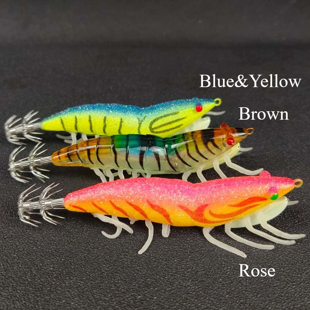 Jig de calamar glow para pesca de jigging en agua salada