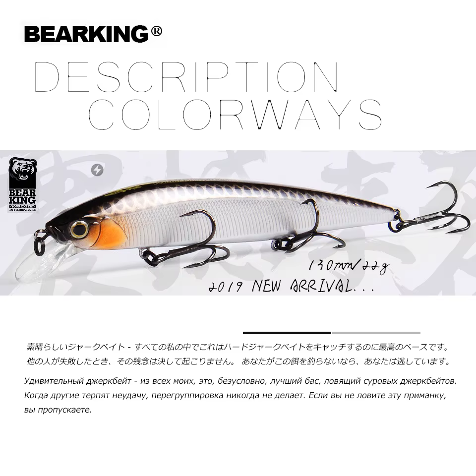 Bearking M131 Top Minnow 13cm 22g – Señuelo suspensión - imagen 2