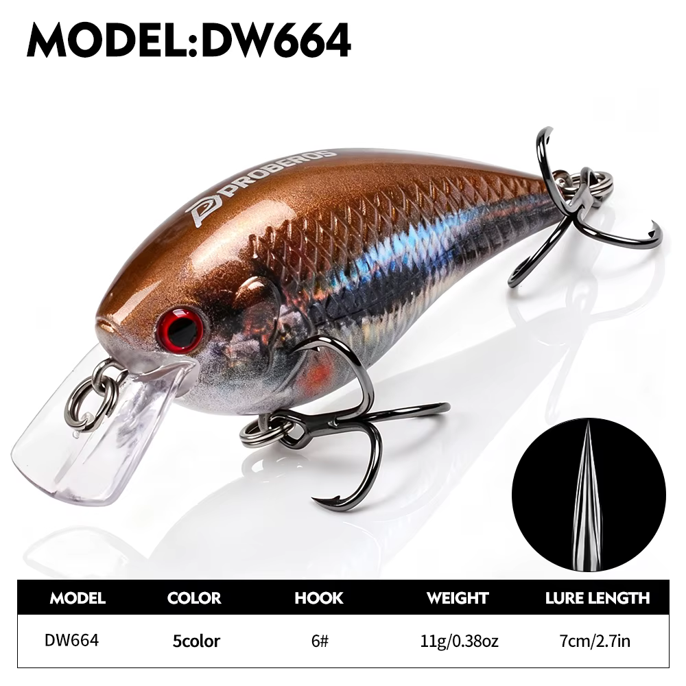 Crankbait Flotante Proberos 7cm – Señuelo para Lucio y Presa Pequeña - imagen 3