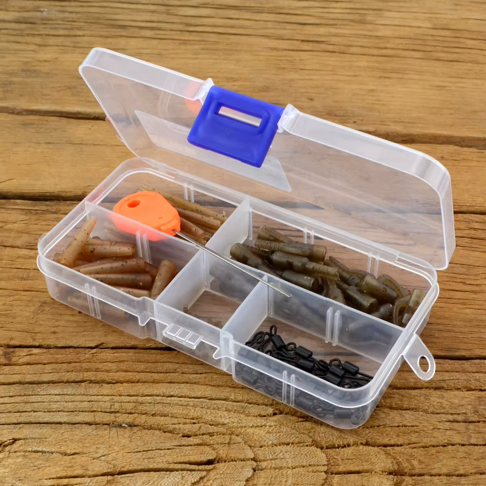 Hirisi Clips de plomo seguridad pesca carpa con aguja cebo giratorios - imagen 4