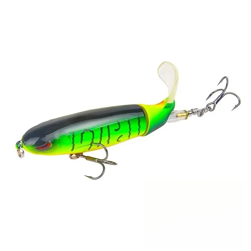 Whopper Popper señuelo topwater hélice cola giratoria cebo duro