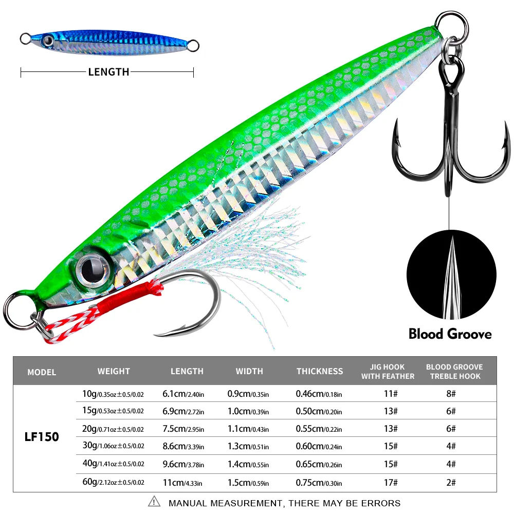 Cuchara jig de metal slow PROBEROS para jigging costero - imagen 3