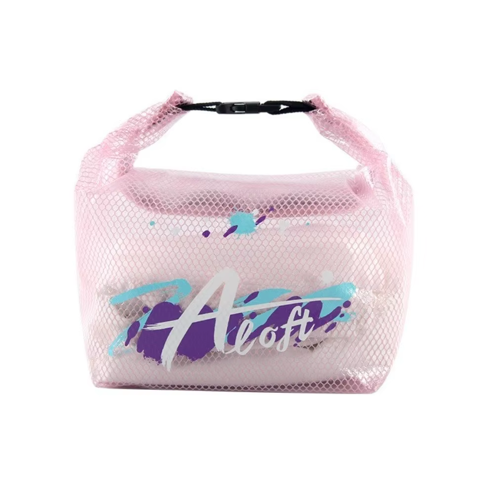 Bolsa impermeable de PVC con cierre de cordón vista frontal