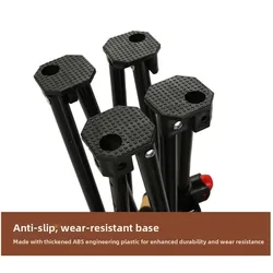 Silla de pesca plegable ajustable con reposapiés y respaldo