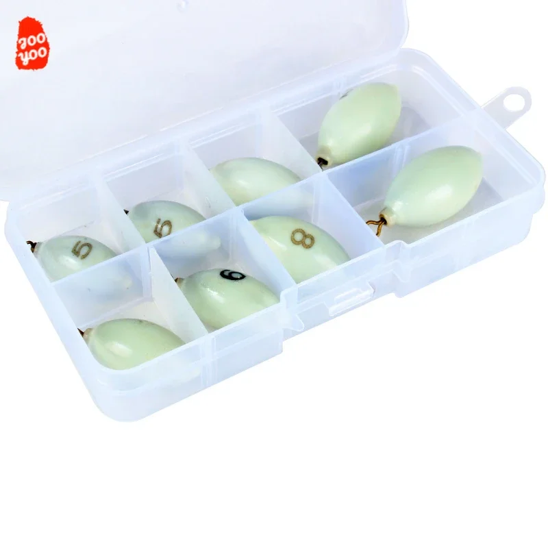 Colgante Luminoso de Plomo para Pesca – Lágrima de Oliva - imagen 5