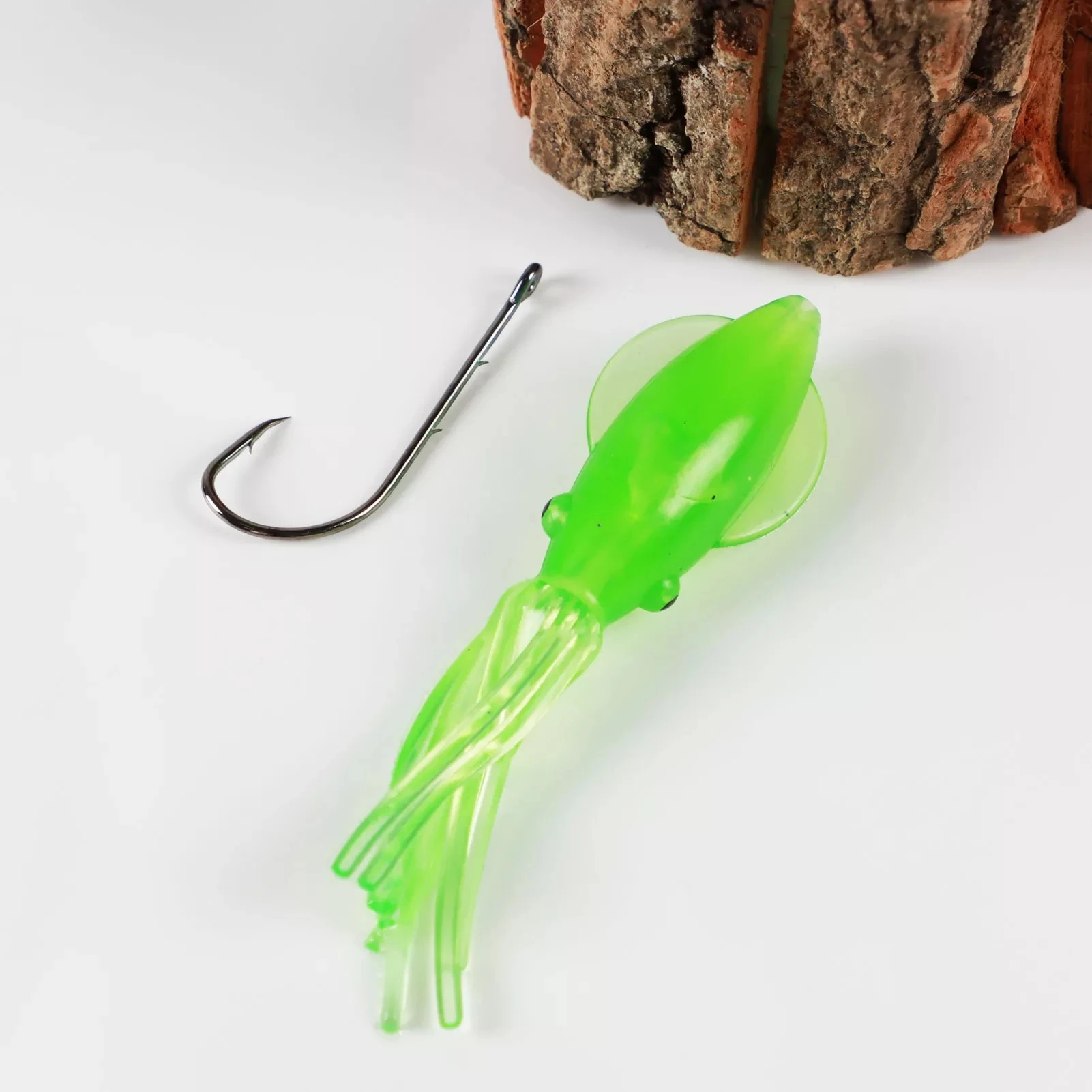 Cebos de pulpo Free Fisher 11 cm 14 g para pesca marina - imagen 3