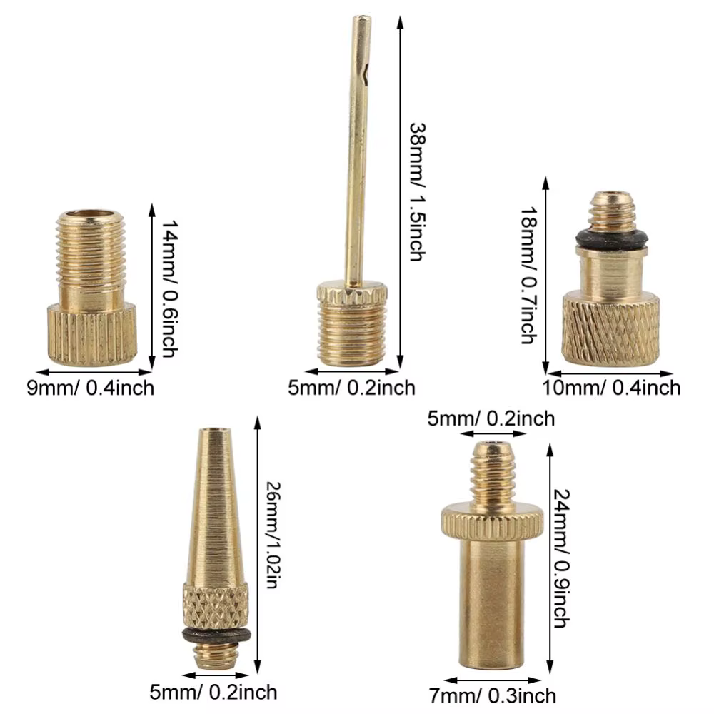 Adaptadores para válvulas de cobre para bomba de inflado - imagen 2
