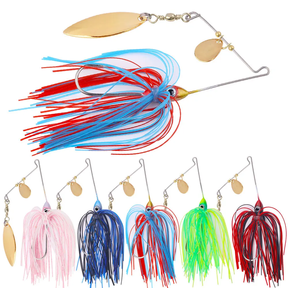 Chatterbait para lubina con cuchillas tipo spinnerbait – Jig - imagen 5