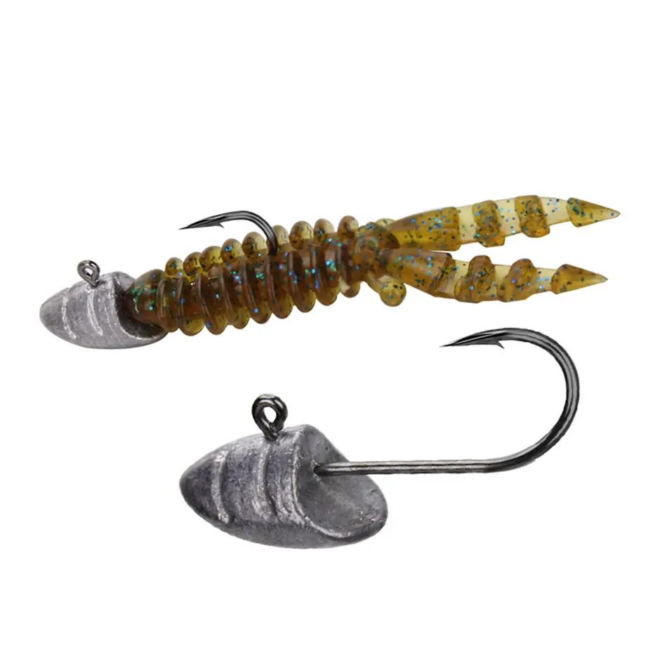 MrLurion Jig Head para vinilo con anzuelo pequeño y púas - imagen 4