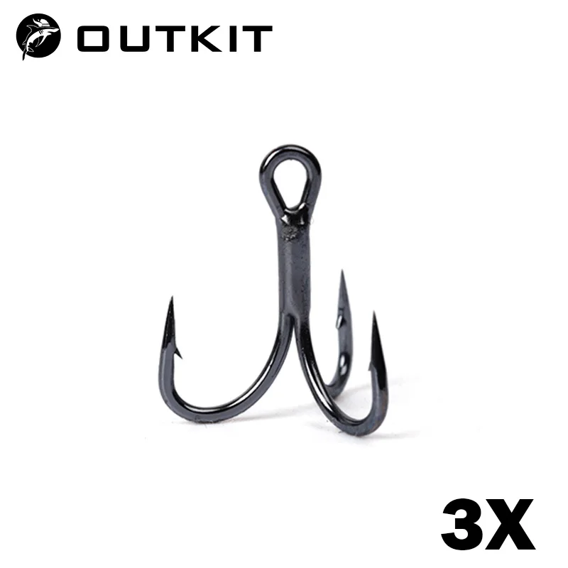 Anzuelos triple OUTKIT en su empaque