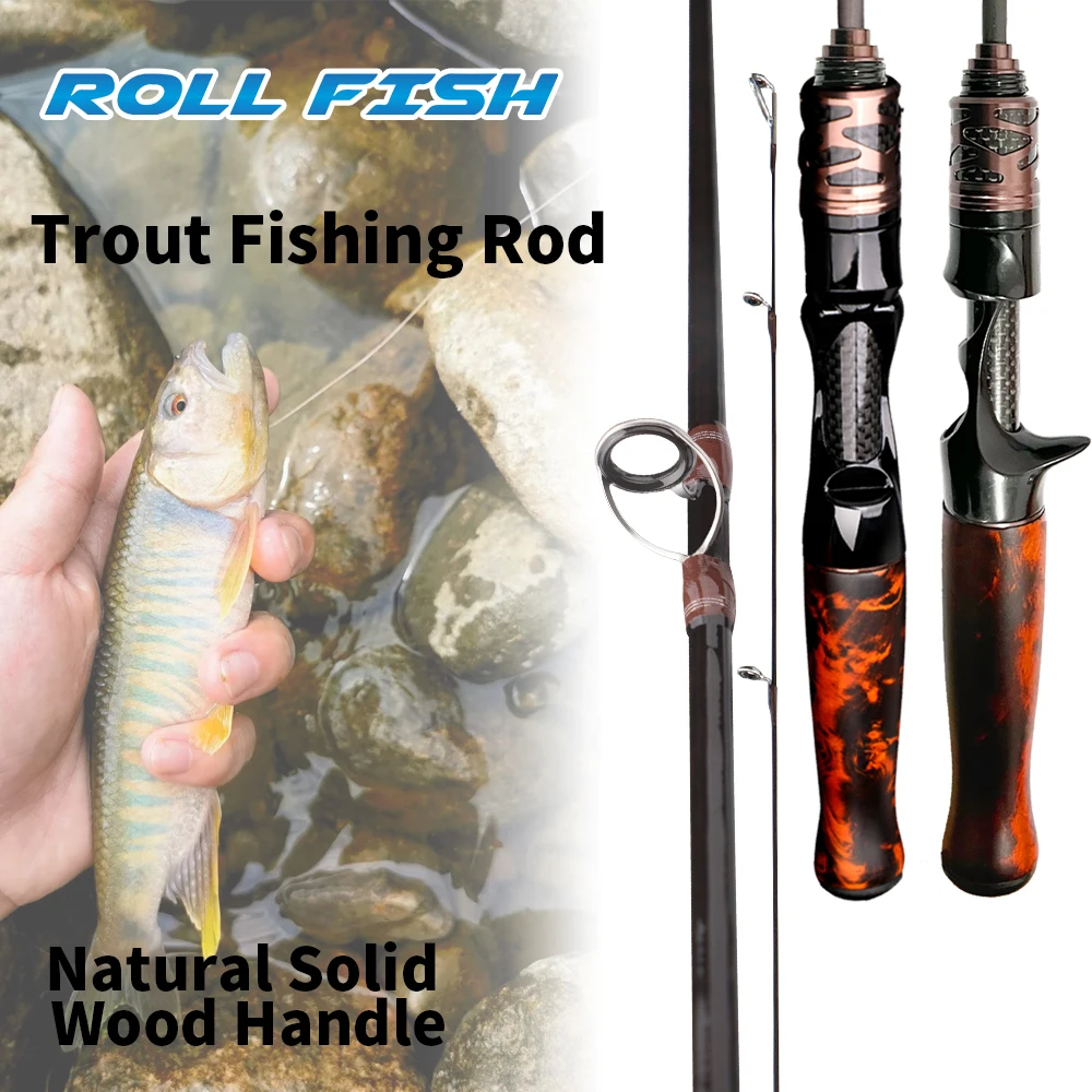 Caña ultraligera ROLLFISH para trucha – fibra de carbono y Fuji