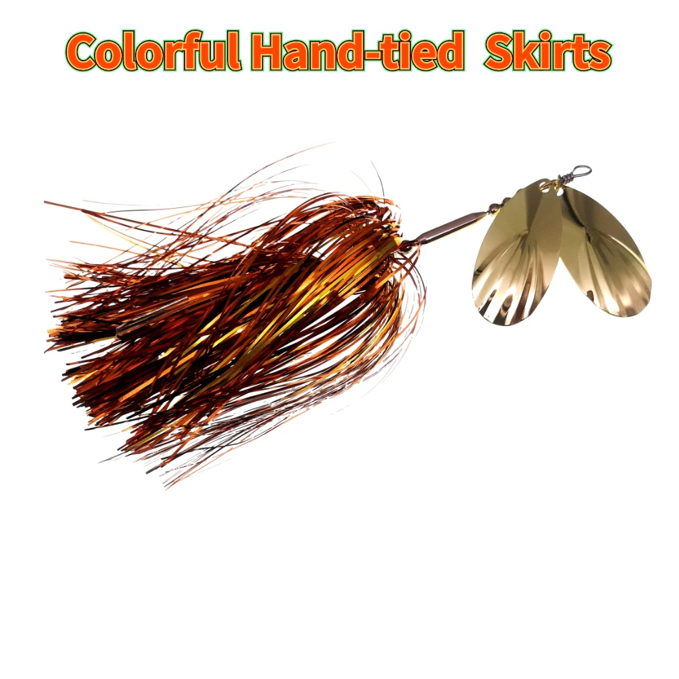 Swolfy Spinnerbait 96g – Señuelo giratorio con cuchilla para lucio - imagen 4