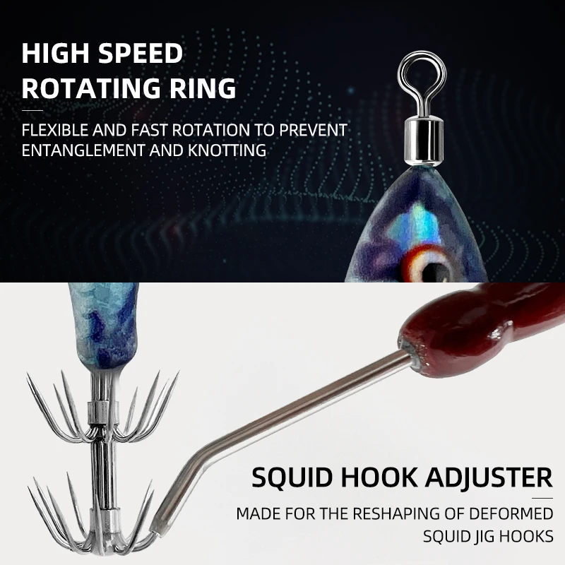 ShareShark Señuelo luminoso madera para sepia y calamar - imagen 2