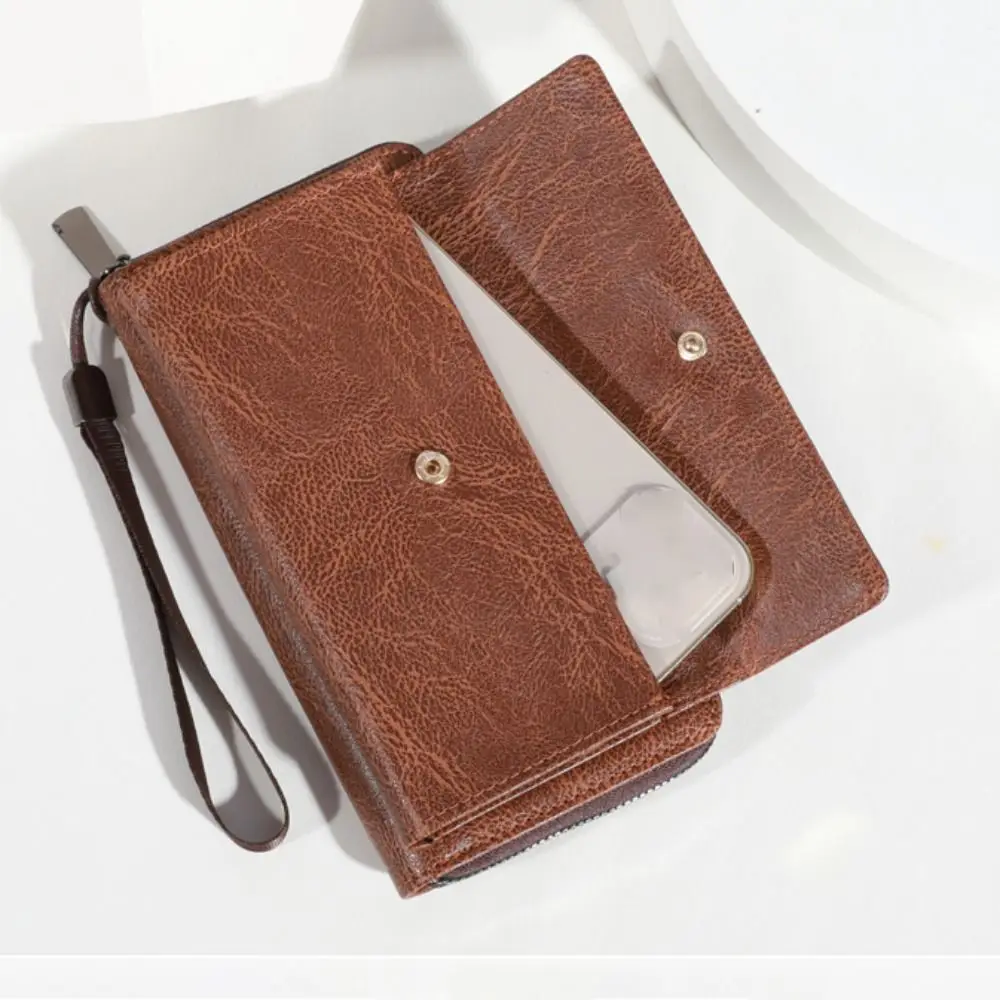 Cartera larga con cremallera para móvil en PU de gran capacidad - imagen 3