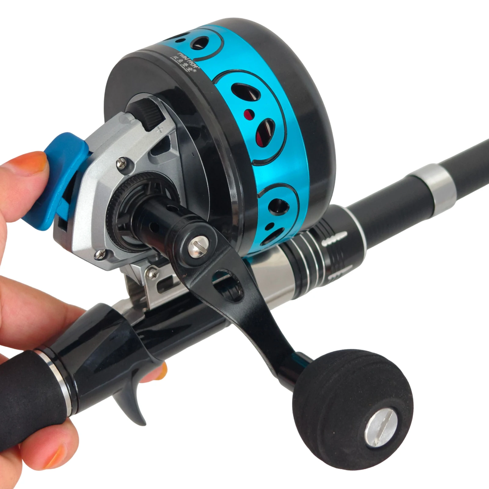 Carrete Spincast FREE FISHER de pesca con aleación CNC y freno - imagen 2