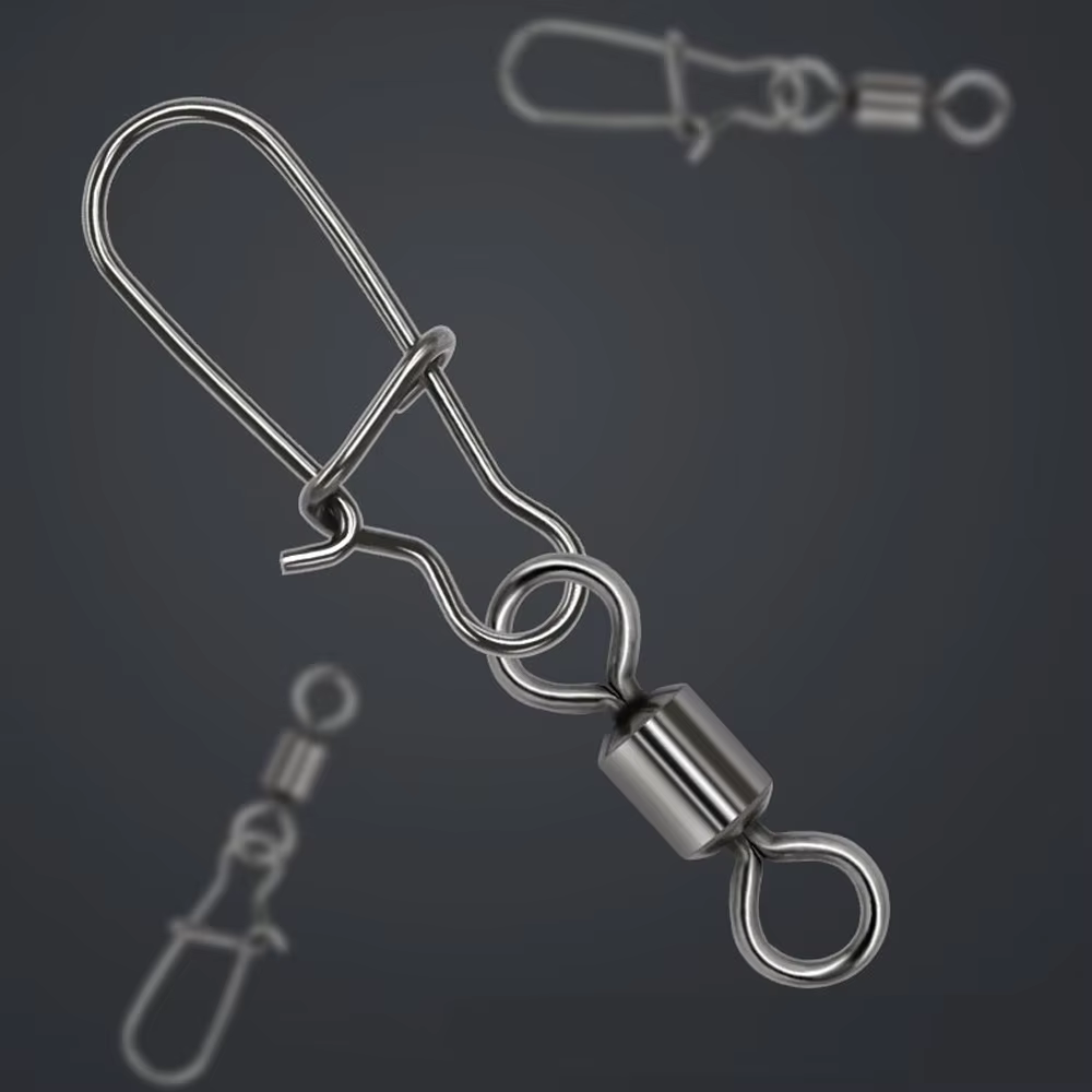 DNDYUJU Swivel de acero inoxidable con rodamiento para pesca