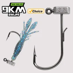 9KM Ned Jig Head tipo hongo con retén hexagonal para swimbait