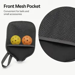 Bolsa para pala de Pickleball resistente a golpes con bolsillo de malla