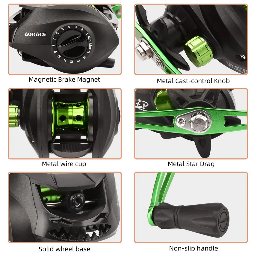 Carrete Baitcasting para lubina con arrastre potente oceánico - imagen 5
