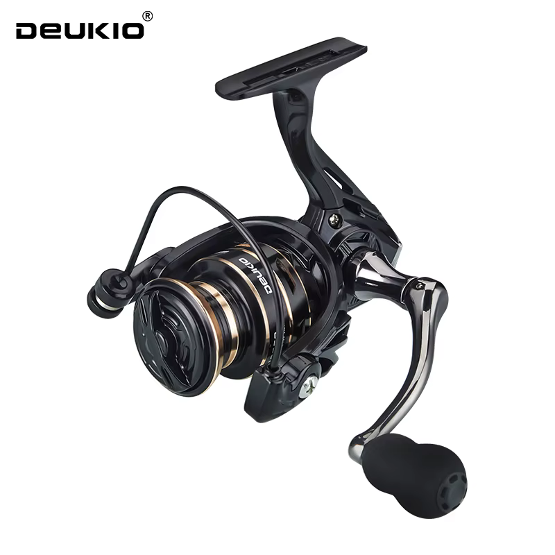 DEUKIO Carrete giratorio 5.2:1 - Mango metal mar carpa de pesca - imagen 3