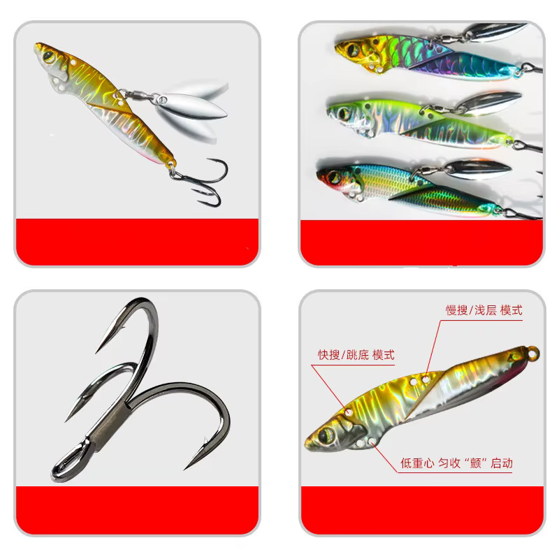Señuelo VIB Swimbait Doble Acción Cobre