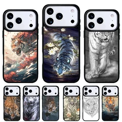 Funda Diseño Tigre para iPhone 11 a 17 Pro Max