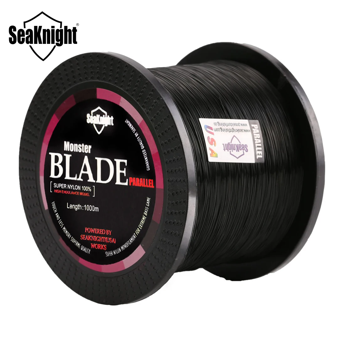 SeaKnight línea de pesca de nailon principal para carpa verde/negra