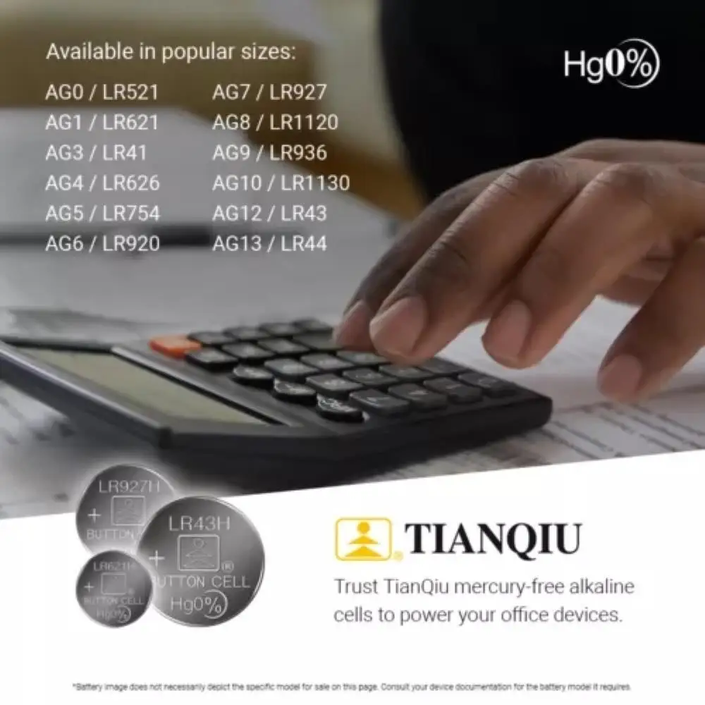 Batería alcalina de reloj AG6 TIANQIU – 1,55 V - imagen 5