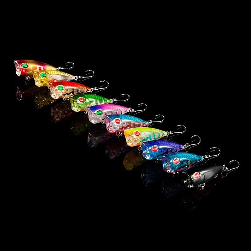 Popper flotante topwater para lucio – Cebo duro minnow crankbait - imagen 3